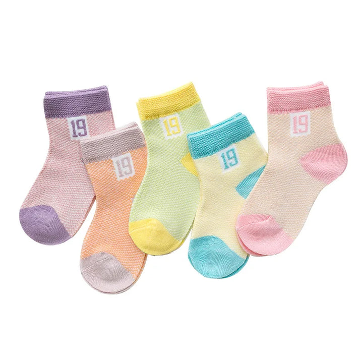 5Pairs/ 0-2Y Infant Baby Socks Baby Socks for Girls