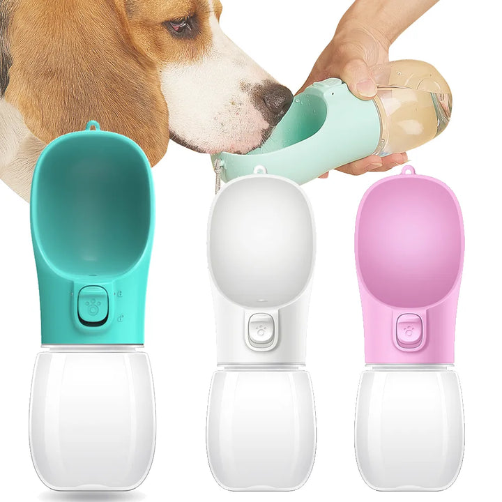 Portable Dog Water Bottle - Leakproof Outdoor Pet Drinking Bowl