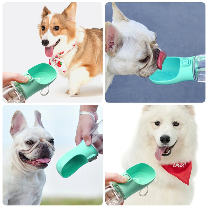 Portable Dog Water Bottle - Leakproof Outdoor Pet Drinking Bowl