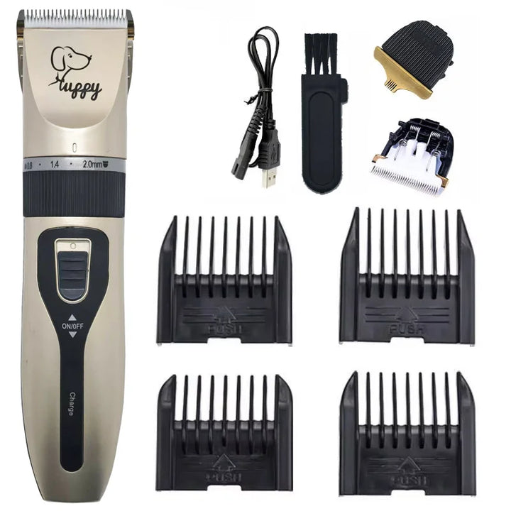 Professional Cordless Pet Hair Clippers - Dog, Cat, Rabbit Grooming Set