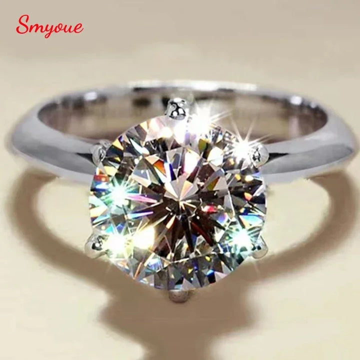 Moissanite Diamond Solitaire Ring for Women