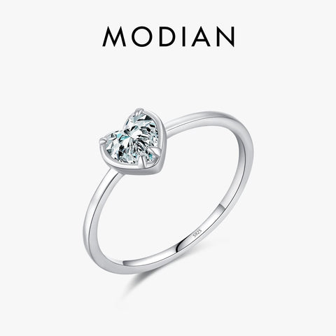 Romantic Hearts Zirconia Rings For Women