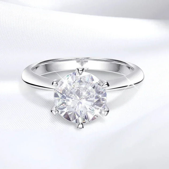 Moissanite Diamond Solitaire Ring for Women