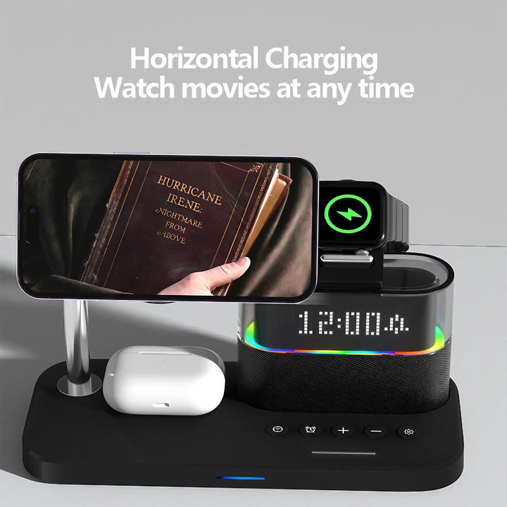 STOENGO 15W 5 in 1 Magnetic Wireless Charger for iPhone iWatch Ultra Air Pods