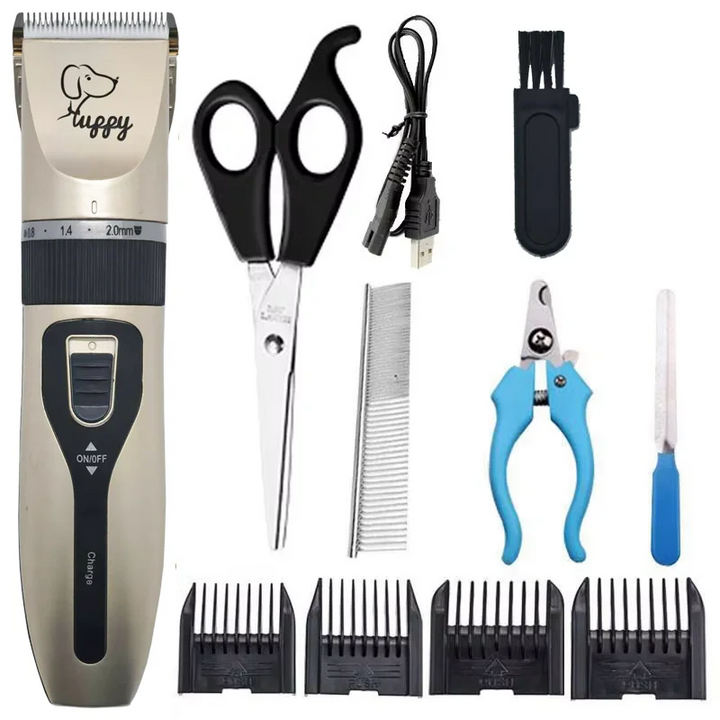 Professional Cordless Pet Hair Clippers - Dog, Cat, Rabbit Grooming Set