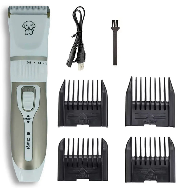 Professional Cordless Pet Hair Clippers - Dog, Cat, Rabbit Grooming Set