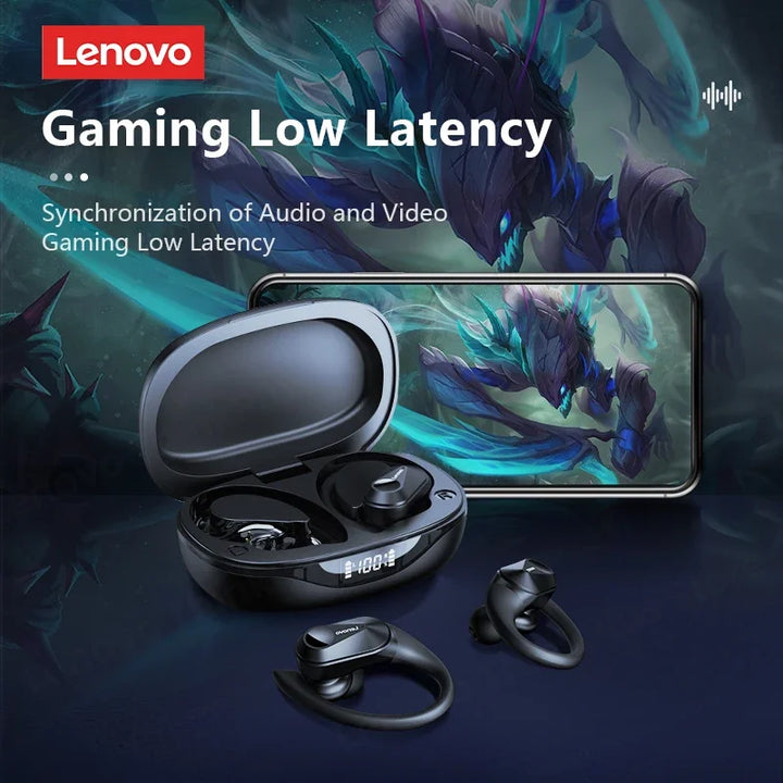 Lenovo LP75 TWS Bluetooth 5.3 Earphones - Noise Reduction, Waterproof, LED Display