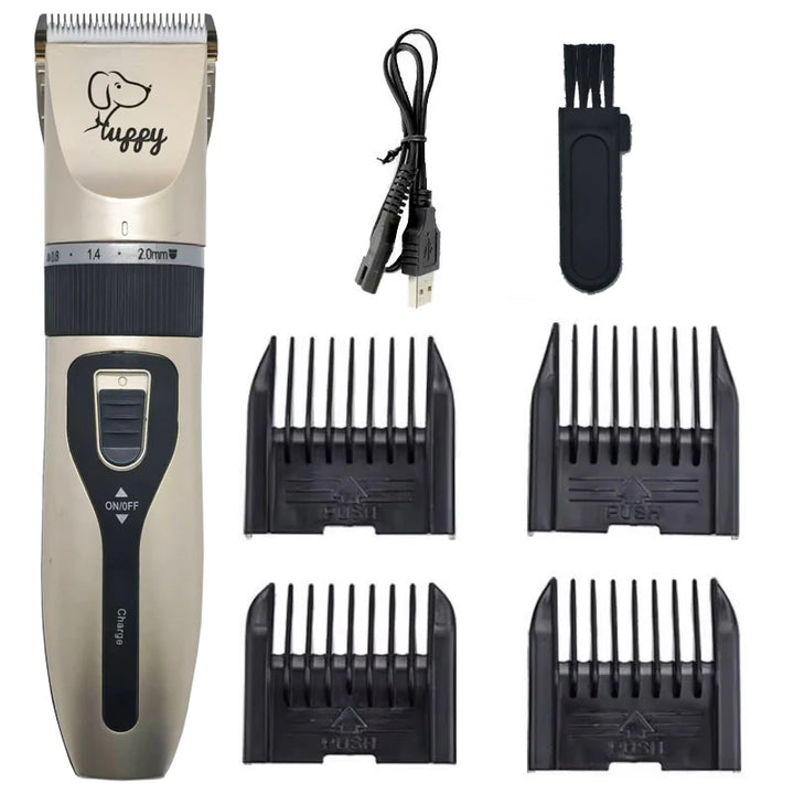 Professional Cordless Pet Hair Clippers - Dog, Cat, Rabbit Grooming Set